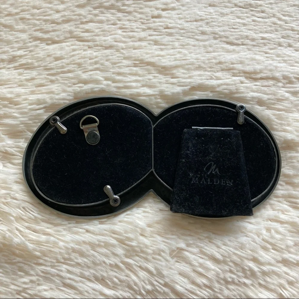 Malden Wedding Ring Silver Double Picture Frame